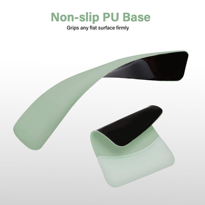 MOSISO Wrist Rest Support for Mouse Pad&Keyboard Set, Rectangular Ergonomic Mousepad Non-Slip Base Home/Office Pain Relief&Easy Typing Pad with Neoprene Cloth&Raised Curved Memory Foam, Green