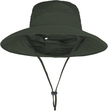 Sun Hats for Men & Women - UPF 50+ Breathable Wide Brim Fishing Bucket Hat | Summer UV Protection with Neck Flap