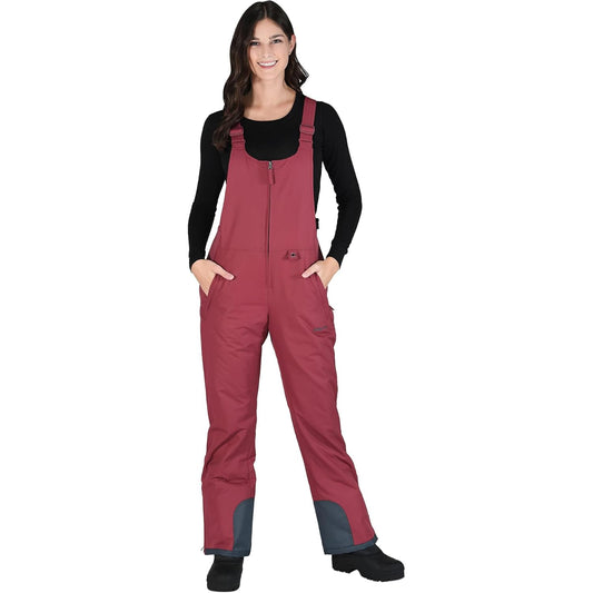 Arctix Women's Essential Insulated Bib Overalls, Crimson, 1X Tall