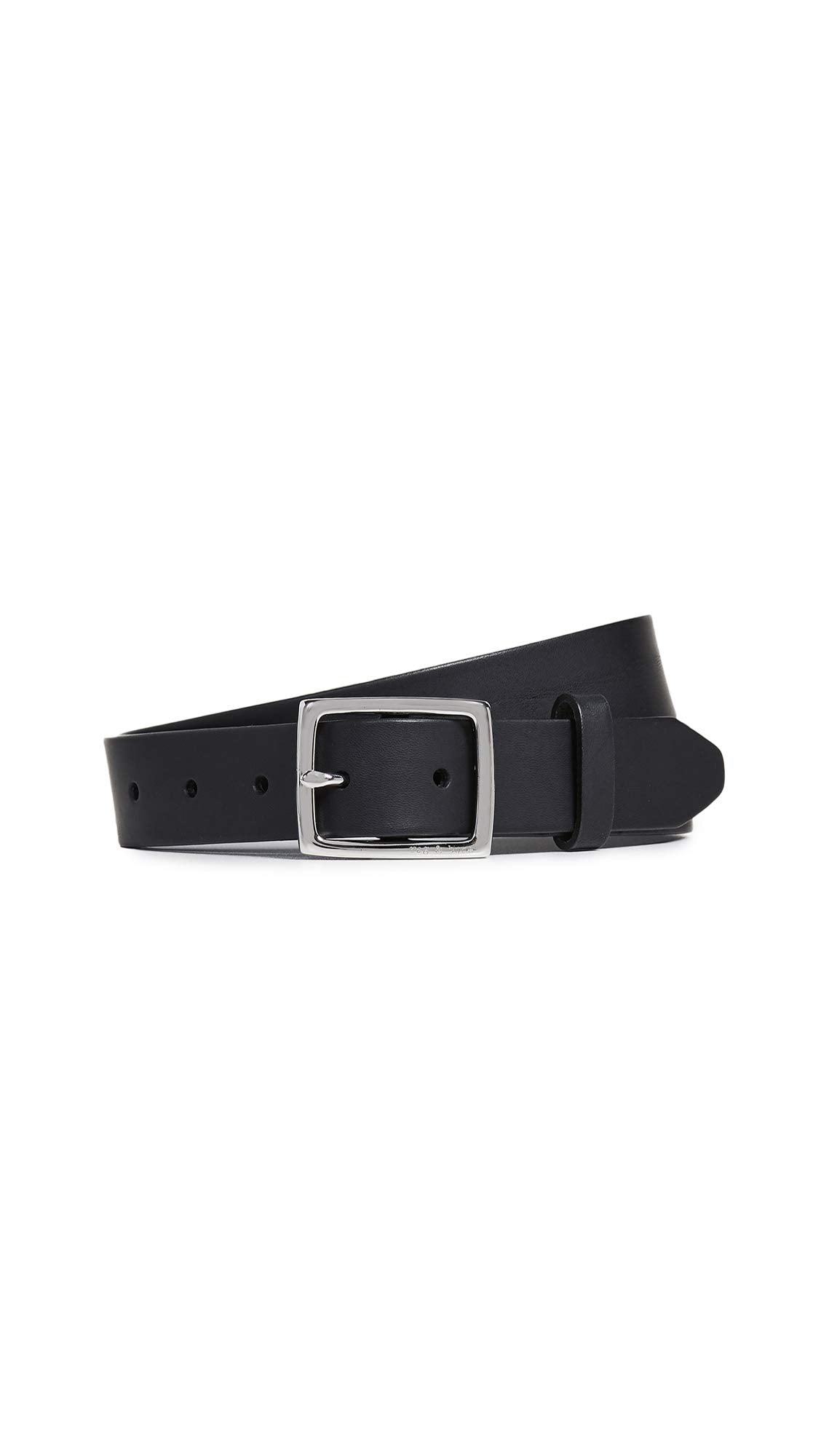 rag & bone Women's Boyfriend Belt, Black, S