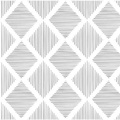 Modern Stripe Peel and Stick Wallpaper 17.3¡± x 118¡± Black and White Contact Paper Geometric Wallpaper Self Adhesive Wallpaper Removable Decorative Wallpaper for Bedroom Drawers Cabinets Decor Vinyl