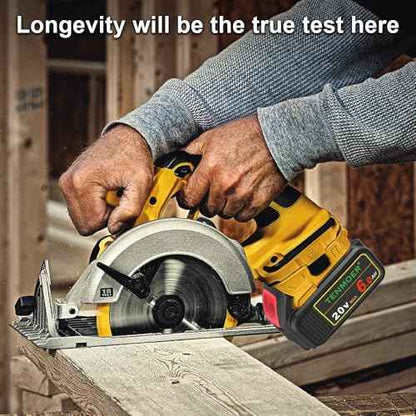 2-Pack 6000mAh Compatible with Dewalt 20V Battery Replace for DCB201 DCB203 DCB204 DCB206 DCB208 Apply to Dewalt Cordless Tools