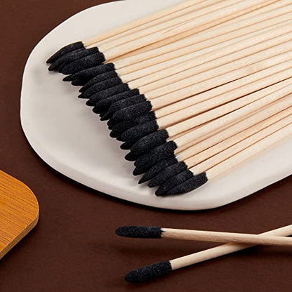 Macarrie 50 Pack Sanding Sticks 280 Grit Matchsticks Sanding Twigs Fine Detailing Sticks for Plastic Models Wood Hobby, 5.4 x 0.2 Inch