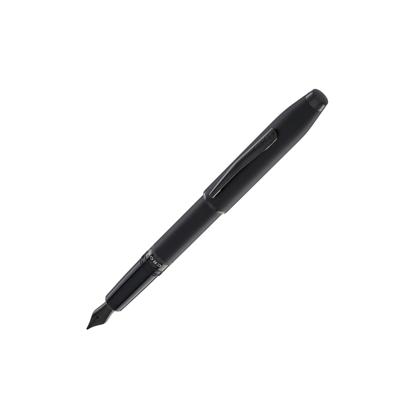 Cross Foundry Matte Black Lacquer with PVD Black Appointments Fountain Pen