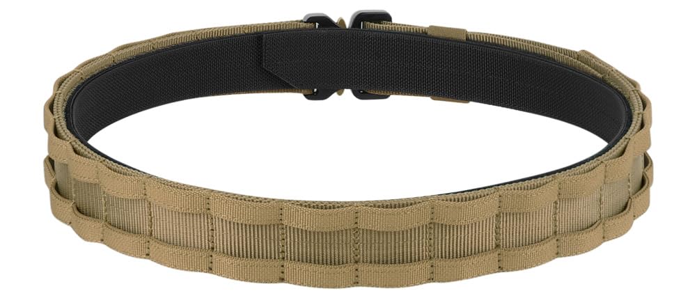 KRYDEX Quick Release Rigger MOLLE Belt 1.75 Inch Inner & Outer Tactical Heavy Duty Belt (CB, X-Large)