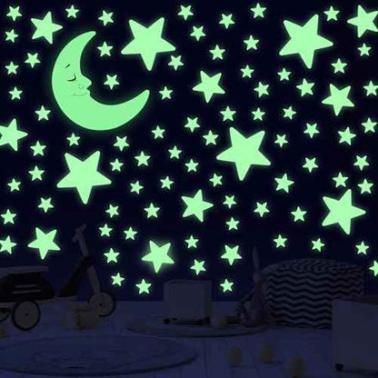 241PCS Glow in The Dark Stars Stickers, 3D Glow in The Dark Stars for Ceiling Wall Room Decor for Teen Girls Boys Kids Luminous Wall Stickers for Bedroom Party Night Holiday Birthday Gift (Green)