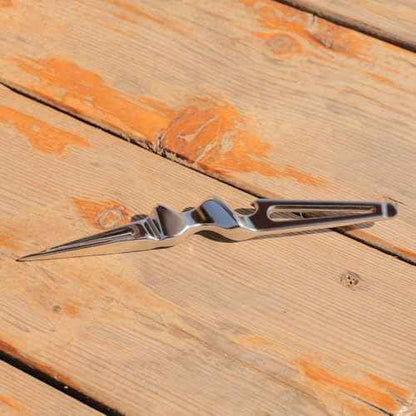 Multi-Purpose 316 Stainless Steel Marlin Spike Tool, Paracord Knotting Tool Beer Bottle Opener for Nautical Enthusiasts, Boaters & Sailors