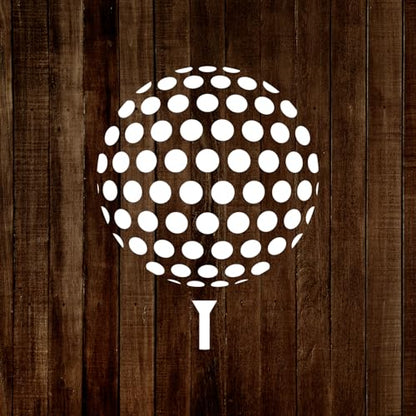 MAGJUCHE Golf Ball Stencil 12 Inches, Reusable Sport Stencil for Painting DIY Crafts Decor