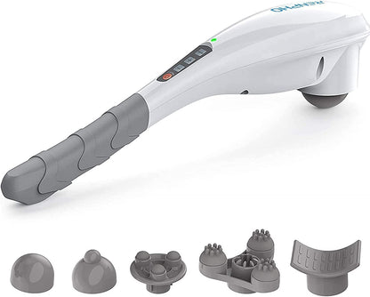 RENPHO Rechargeable Handheld Back Massager with 5 Adjustable Speeds & Modes, Fathers Day Dad Gifts, Cordless Electric Neck Massage Tool for Muscle Relief, Tailored Intensity for Shoulder, Leg, Calf