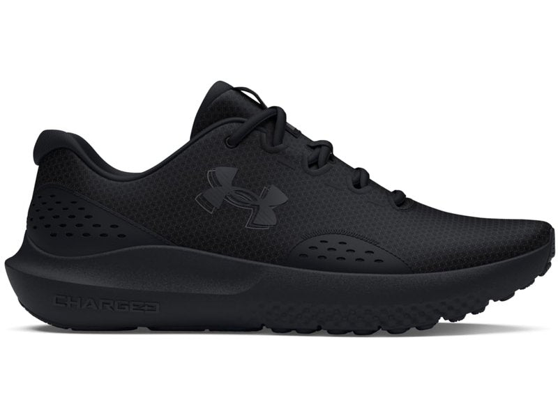 Under Armour Men's Charged Surge 4, (002) Black/Black/Black, 9.5, US