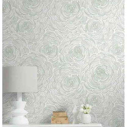 Modern Peel and Stick Wallpaper Green Contact Paper Sage Green Self-Adhesive Wall Paper Removable Decorative Wallpapers for Bedroom Bathroom Cabinets Decor Vinyl 17.3''¡¿78.7''