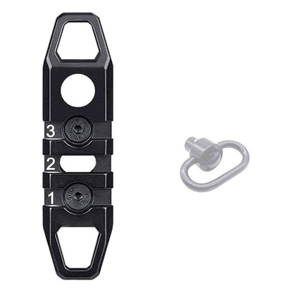 West Lake Keymod Picatinny Rail Sections, 3-Slot 7-Slot 11-Slot, Solid Aluminum Single Dual Keymod MLOCK Compatible Multi-Functional Rails (Black)