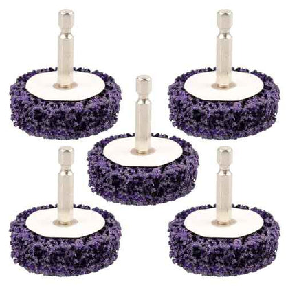 Paint Stripper Discs, 2" Effective Paint Remover for Metal, 5 PCS Quick Change Paint Eater with 1/4" Hex Shank, for Grinding Wood, Metal, Plastic and Fiberglass.