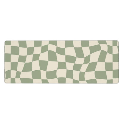 04 sage Green Desk mat,Checkered Mouse Pad,sage Office Supplies,sage Green Mouse Pad,XL Mouse pad 11.8 * 31.5 Inches