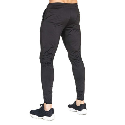 BROKIG Mens Lightweight Gym Jogger Pants,Men's Workout Sweatpants with Zip Pocket(Black,Small)