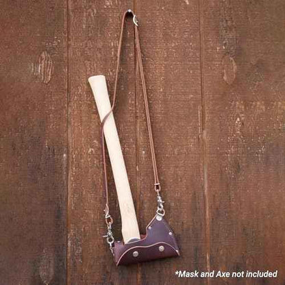 COUNCIL TOOL Leather Shoulder Sling - Wood Craft Carrying Strap for Camp Carver and Pack Axe with Adjustable Design & Lobster Claw Clasps, Made in The USA - AM-SLING02