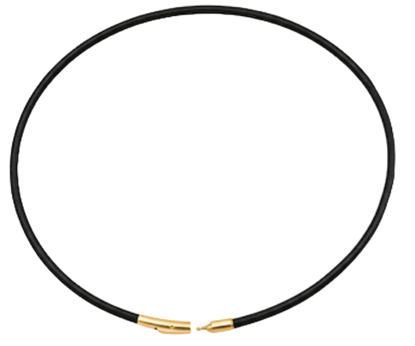 Leporem 2-WAY Genuine Black Leather Choker Necklace and Wrap Bracelet 18K Gold Plated Push-Lock Clasp Minimalist Multi-Wear Jewelry (Black, 14 Inch)