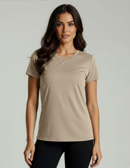 Real Essentials 5 Pack: Women's Short Sleeve Mesh Insert T-Shirts Athletic Tops Gym Workout Yoga Tennis Activewear (Plus)
