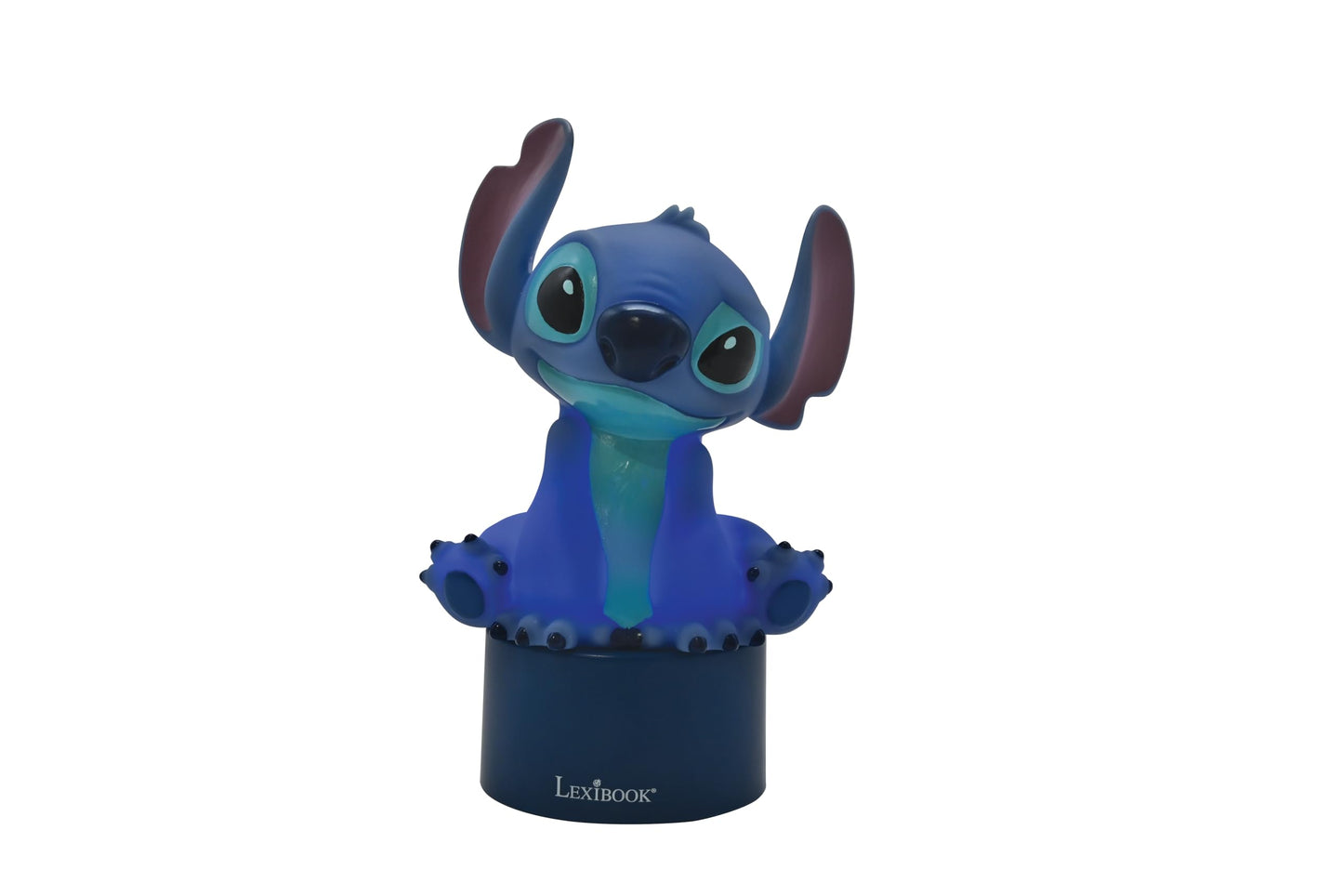 LEXiBOOK, Disney Stitch, Nightlight with Speaker, Color Change, Soft Light, Battery Operated, Blue, NS01D