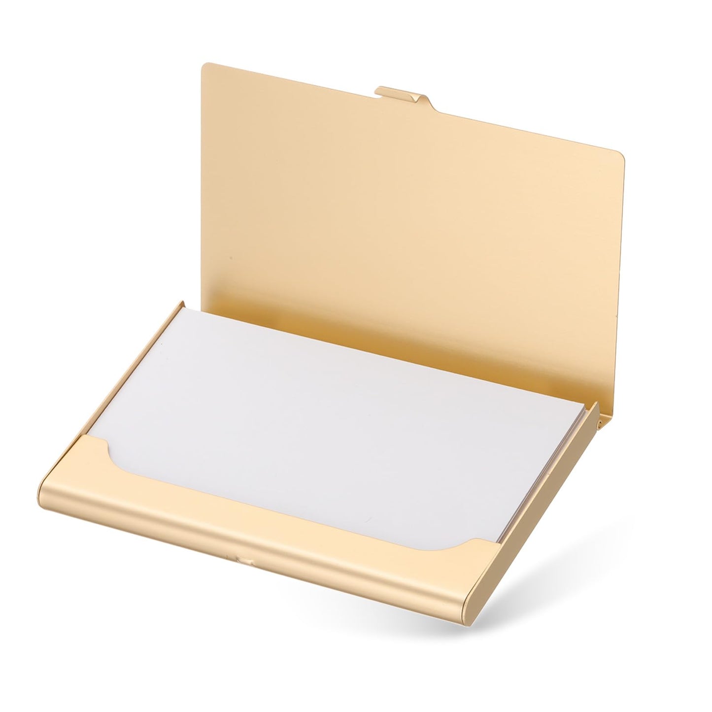PATIKIL Bling Alloy Business Card Holder, 2Pcs Rhinestone Name Credit Card Organizer Bling Pocket Display for Women Office Exhibition, Gold Tone