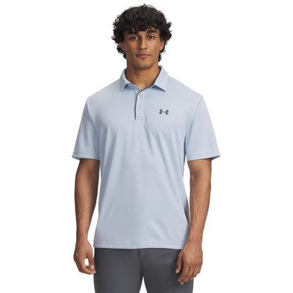 Under Armour Men's Tech Golf Polo, (455) Blue Calm / / Pitch Gray, Small