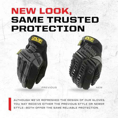 Mechanix Wear M-Pact Impact Resistant Work Gloves - Durable Safety Gloves for Men - Touchscreen Capable - Machine Washable - Breathable - Large - Black