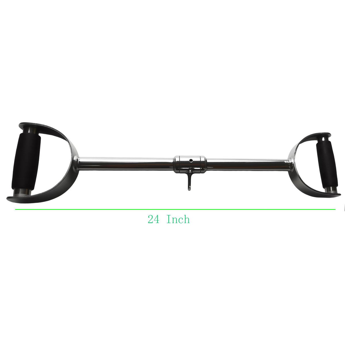 yuhqc LAT Pull Down Bar Press Down Bar Cable Machine Attachment Multi Gym Attachment Solid Steel Tricep V-Bar (24 Inch)