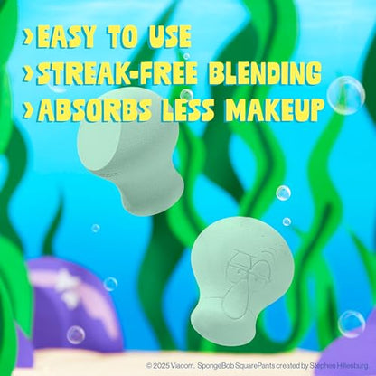 wet n wild SpongeBob SquarePants Collection Makeup Sponge, Hydrophilic, Reusable 3D Beauty Blender for Foundation, Contour & Highlighting, Patrick Star Edition