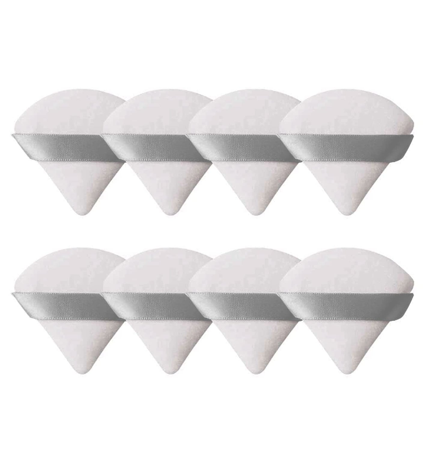 8 Pieces Triangle Powder Puff Face Soft Triangle Makeup Puff Velour Cosmetic Foundation Blender Sponge Beauty Makeup Tools