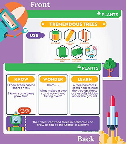 Carson Dellosa Stem Challenge Science Kits for Kids Age 5-7, Plants, Animals, Insects, and Weather 1st Grade, Kindergarten, and Preschool Learning Activities, Educational Games and Experiments