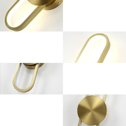 Modern Wall Sconce Dimmable 3000K/4000K/6000K LED Wall Light Fixture, Hardwired Wall Lamp for Living Room, Dining Room, Bedroom, Hallway, Lobby, Entryway (Brushed Gold, 43.3inch/H110cm)