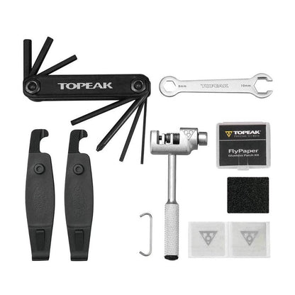 Topeak Survival Tool Wedge Pack II – 13-Function Integrated Tool Kit, Expandable 1000D Nylon Saddle Bag with QuickClick Mount