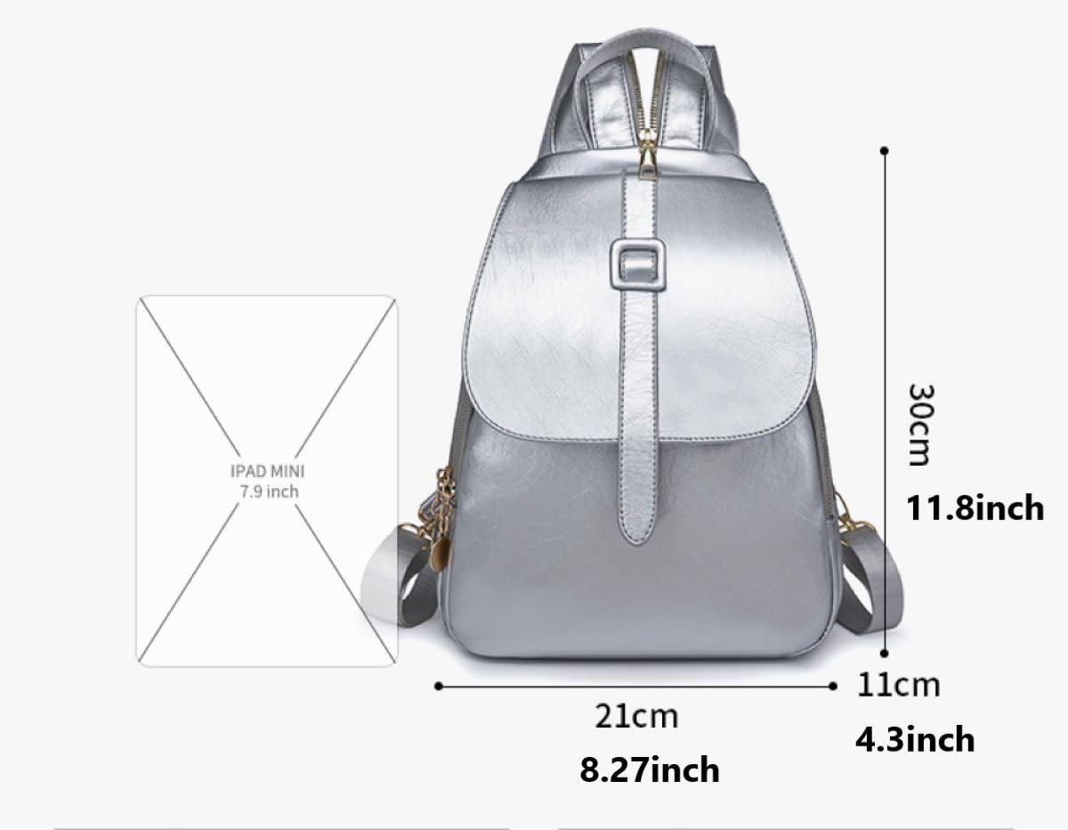 YANAER Mini Backpack for Women PU Leather Anti-theft Small Fashion Cute LightWeight Daypack for Work Travel Daily Brown