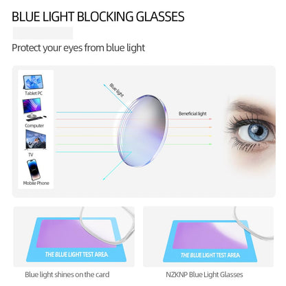 NZKNP Blue Light Glasses for Woman Men,Bluelight Glasses Womens,Blue Light Blocking Clear Black Fake Gaming Glass Accessories Computer Glass
