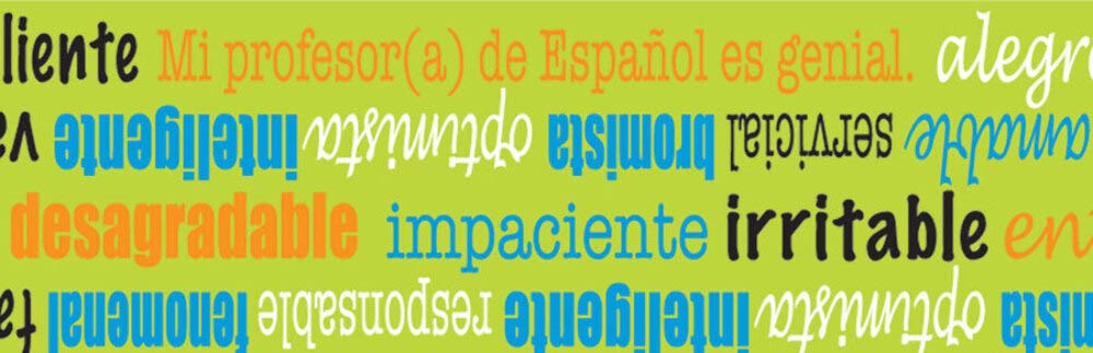 Adjectives Spanish Pencils Assorted 12 Dozen (144)