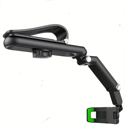 Universal 360 Rotatable Phone Holder for Sun Visor - Compatible with iPhone, Samsung & More Devices - Car Accessory (Black)