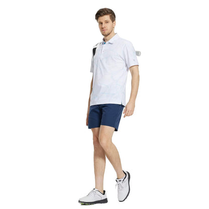 M MAELREG Golf Shirts for Men Dry Fit Print Patterns Performance Moisture Wicking Mens Polo Shirts Short Sleeve