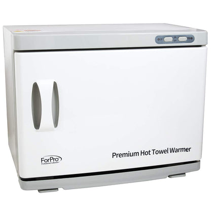 ForPro Professional Collection Premium Hot Towel Warmer, 23L Extra Large Capacity, Two Stainless Steel Racks, Black