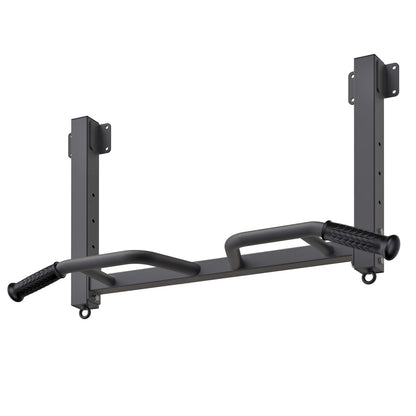 Kipika Joist Mount Pull Up Bar - Heavy Duty Chin Up Bar - 4 Height Levels, Multi-Angle Grip, Rings for Accessories - Ideal for Home Gym Workout and Crossfit Training