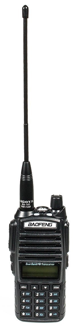 Authentic Genuine Nagoya NA-701 8-Inch Whip VHF/UHF (144/430Mhz) Antenna SMA-Female for BTECH and BaoFeng Radios