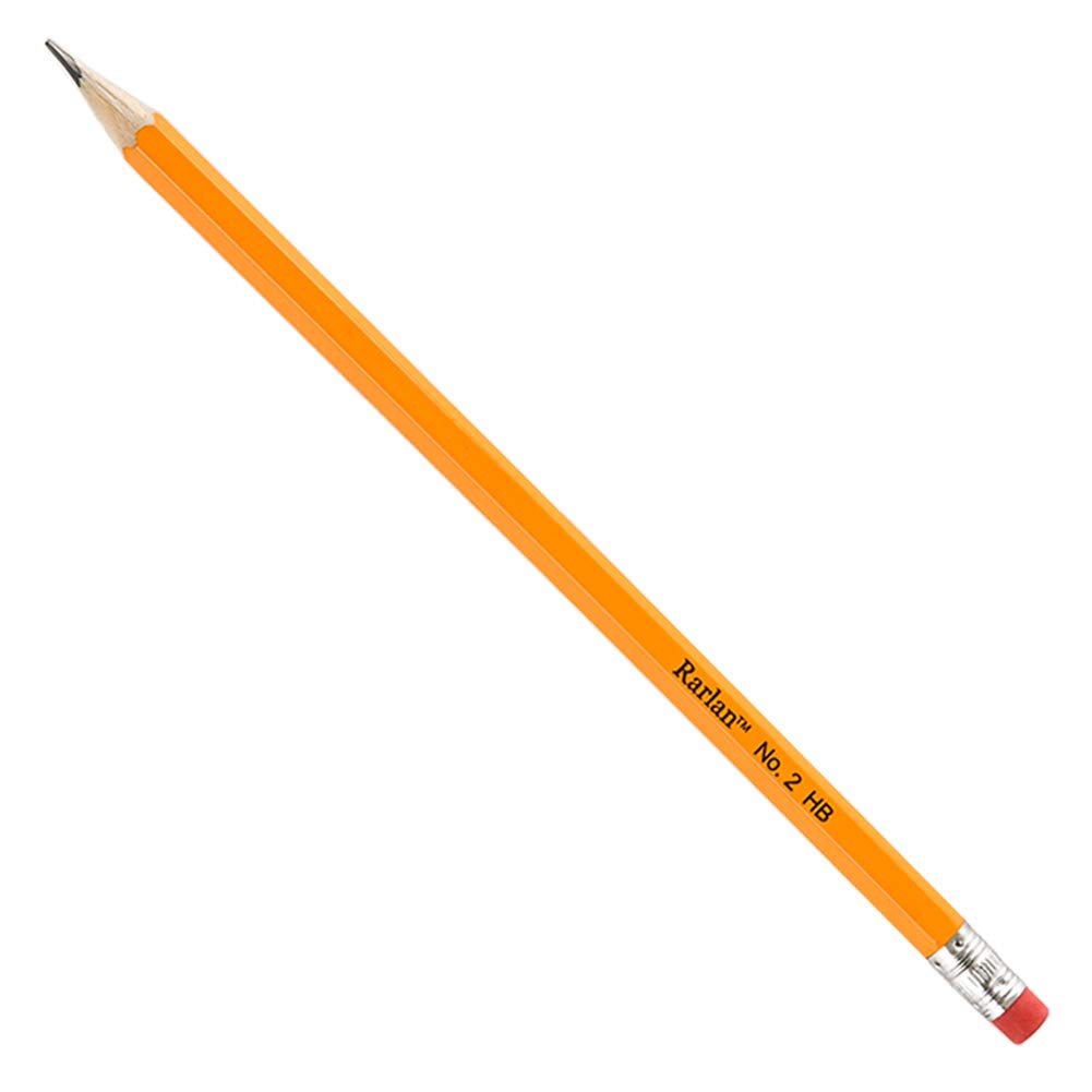 Rarlan Wood-Cased #2 HB Pencils, Pre-sharpened, 1200 Count Classroom Bulk Pack