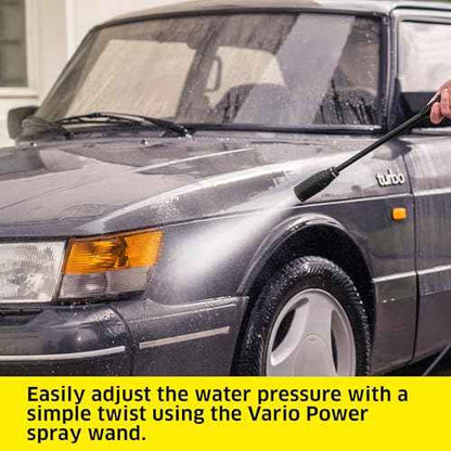 K?rcher Pressure Washer K 1, Max 1.45 GPM, 1700 PSI, Trigger Spray Gun & Vario Power Spray Wand - for Cars, Bikes, Deck, Driveways, Siding, Patios