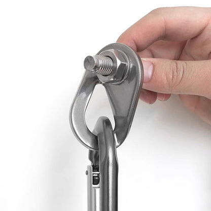 YERGOFE Climbing Holds Anchor Set - 3PCS - 12MM Bolt/30KN - Stainless Steel Bolt Hanger and Bolt Heavy Duty Climbing Holds Weight 3000KG for Indoor Outdoor Climb Train, High Worker, Mountaineering