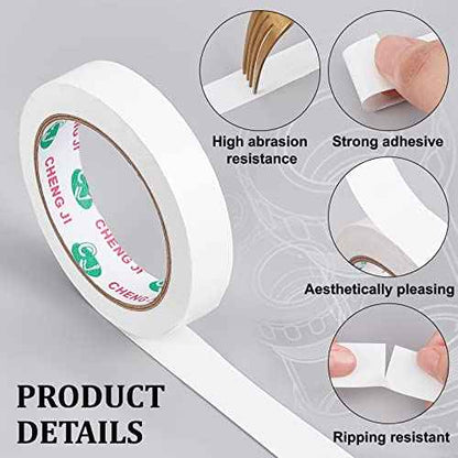 GORGECRAFT 22 Yards x 3/4 Inch Bookbinding Repair Tape White Fabric Tape Adhesive Duct Tape Safe Cloth Library Book Seam Sealing Craft Tape for Bookbinders Hinging Sofa Cord Cable Webbing Repair