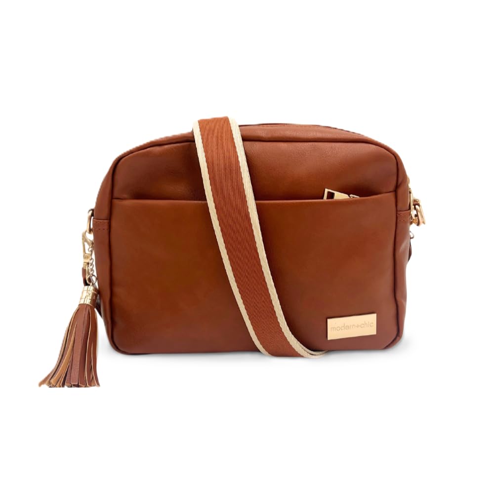 Modern+Chic Alice Crossbody Bags for Women, Small Vegan Leather Crossbody Purse, Adjustable Strap, Matching Free Wallet