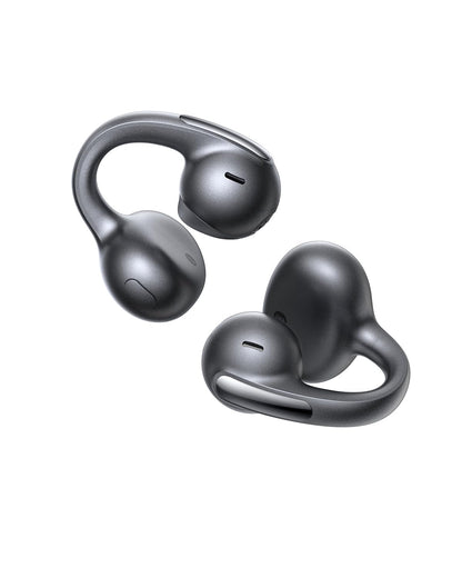 Baseus Bowie MC1 Pro Open Ear Clip-On Headphones, Hi-Res LDAC & HiFi4 Acoustic Sound, 5g Ultra-Lightweight Comfort, SuperBass 2.0, DNN 4-Mic AI Clear Calls, IP67 Waterproof, Bluetooth 6.0