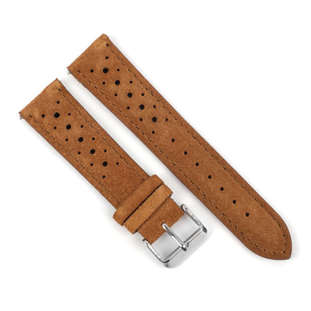 Onthelevel Suede Leather Watch Strap 18mm 19mm 20mm 21mm 22mm 24mm Rally Racing Watch Band With Quick Release Replacement Watchband