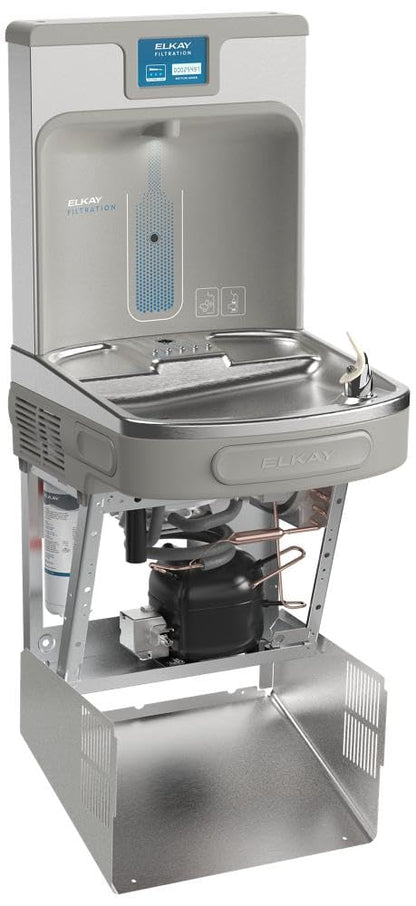 Elkay LZS8WSLK ezH2O Bottle Filling Station & Single ADA Cooler Filtered Refrigerated Light Gray