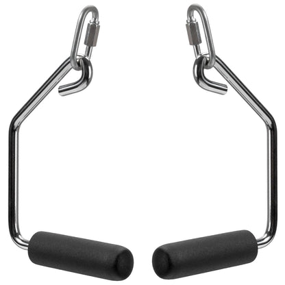 Open Ended Chrome Grip Handles Replacement for Total Gym Home Workout Machines 2000, 2200, 2500, 3000, 3000XL, XL, XLS - Gym Accessories Handles Compatible with Supra, Electra, FIT Models - 1 Pair