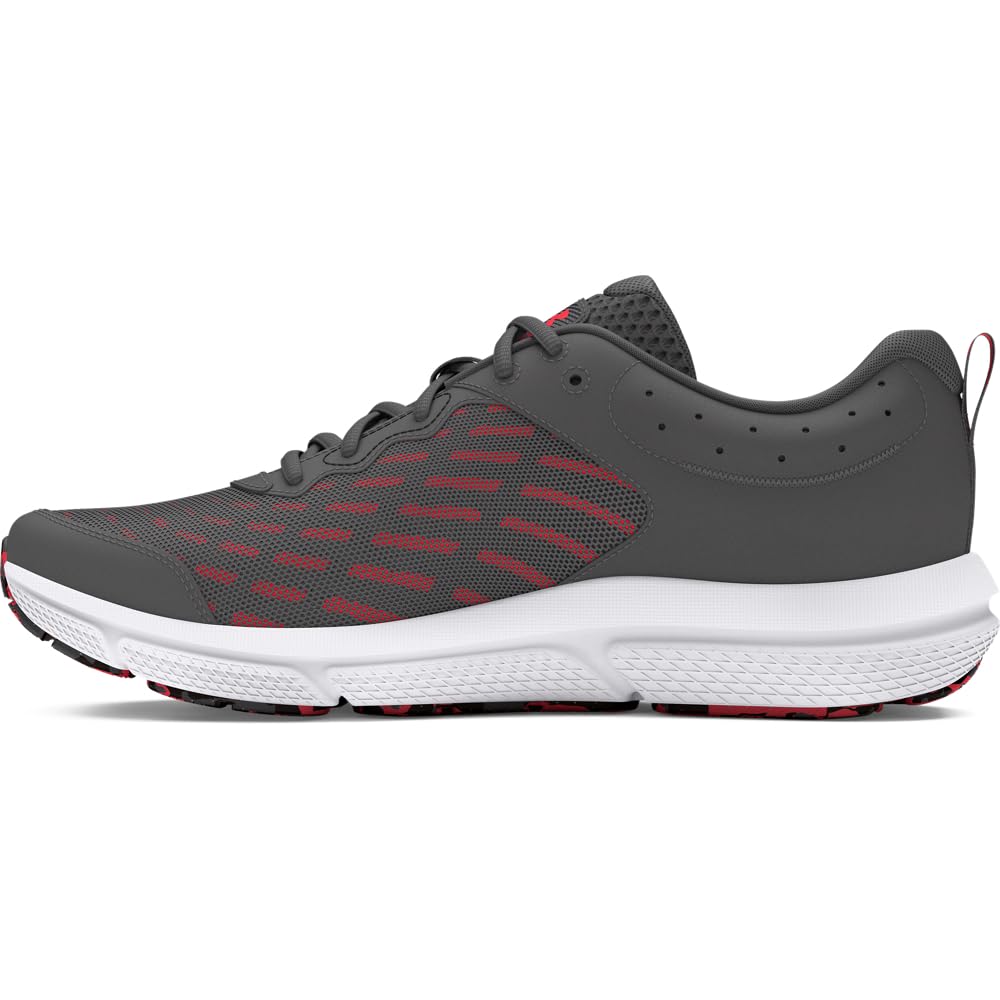 Under Armour Men's Charged Assert 10, (109) Castlerock/Castlerock/Racer Red, 11, US